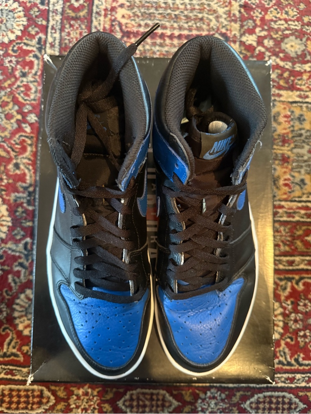 Jordan 1 Retro Royal - High Top Sneakers - Black/Blue - Picture 2 of 6